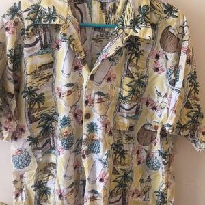 “Drinks on You” Go Barefoot Button-Down